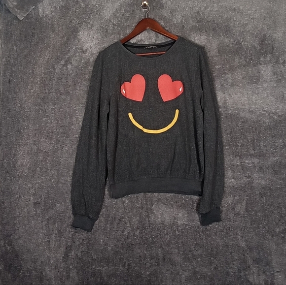 Wildfox crewneck long sleeve women's sweatshirt size small - Picture 2 of 9